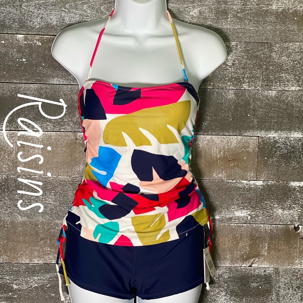 Floral Full Cover Bikini Set Sz. S